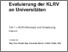 [thumbnail of Evaluierung der KLRV an Universitäten]